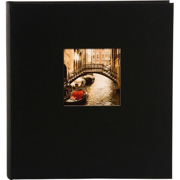 Goldbuch Album Fotografico Jumbo Bella Vista Nero 30X31 Cm 100 Pagine Bianche-image