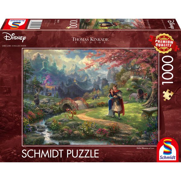 Schmidt Spiele Schmidt Spiele Puzzle Thomas Kinkade, Disney, Mulan, 1000 Teile 59672-image
