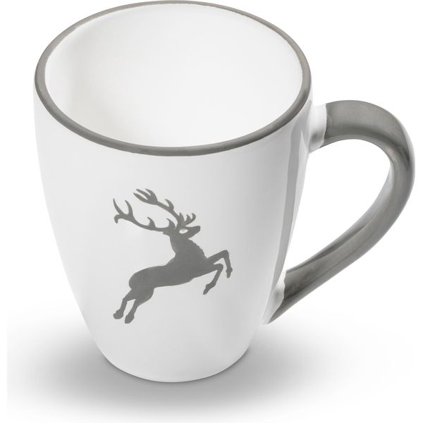 Gmundner Keramik Tazza Da Colazione Cervo Grigio Max 0,3 Litri-image