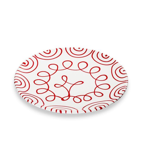 Ceramica Gmundner Rosso Fiammato, Piatto Da Portata Coppa (Ø 28 Cm)-image