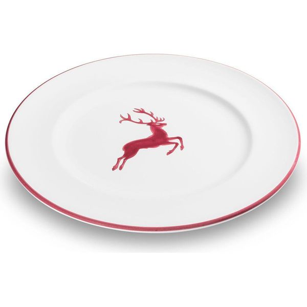 Gmundner Ceramica Bordeauxr. Cervo, Piatto Da Pranzo Gourmet (Ø 27 Cm)-image