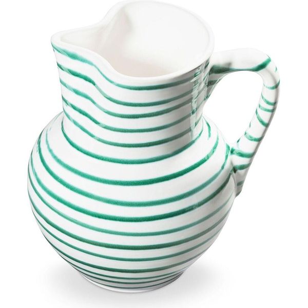 Gmundner Keramik Brocca Verde Fiammata Forma Viennese 1,5 Litri-image