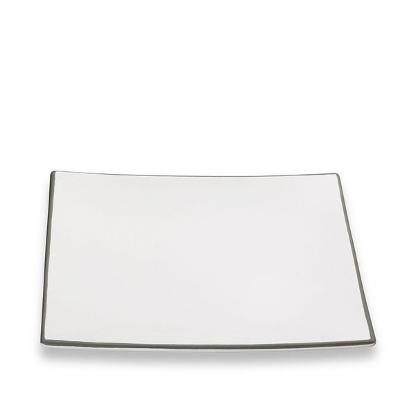 Ceramica Gmundner Bordo Grigio, Piatto Da Pranzo Trend (26X26 Cm)-image