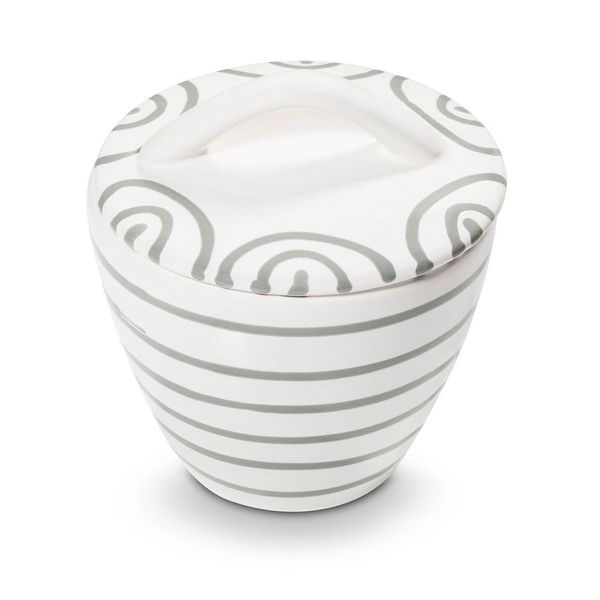 Ceramica Gmundner Grigio Fiammato, Zuccheriera Gourmet (Ø 9 Cm)-image