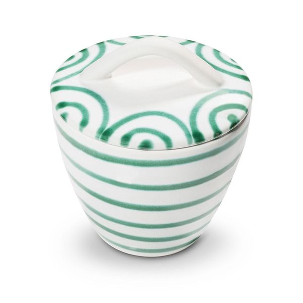 Ceramica Gmundner Verde Fiammato, Zuccheriera Gourmet (Ø 9 Cm)-image