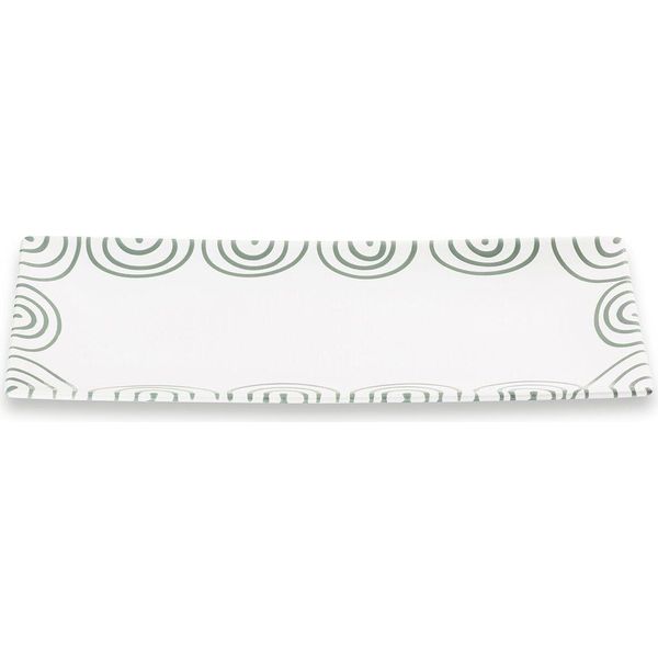 Piatto Rettangolare (36X15 Cm) In Ceramica Gmundner Grigio Fiammato-image