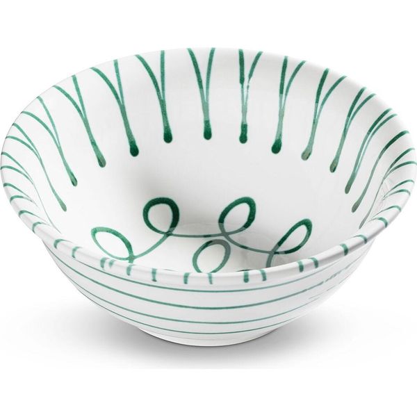 Ceramica Gmundner Verde Fiammato, Insalatiera (Ø 26 Cm)-image