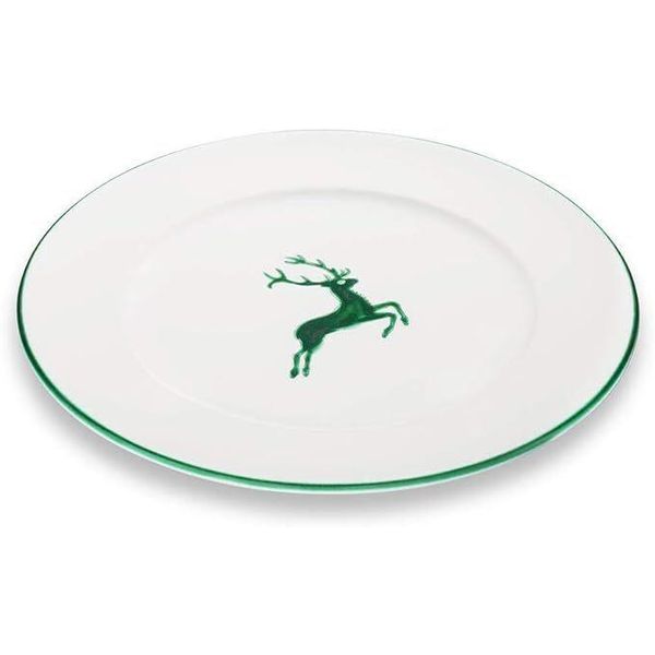 Gmundner Ceramica Verde Cervo Piatto Da Pranzo Gourmet 29 Cm-image