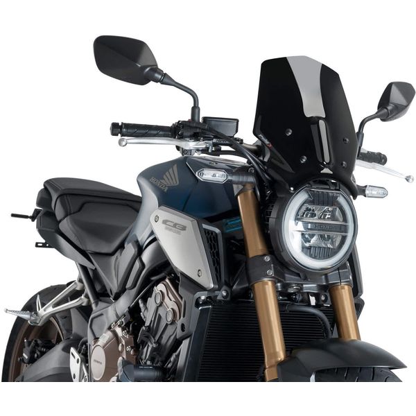 Cupolino Puig Naked Sport Nero Omologato Abe Per Honda-image