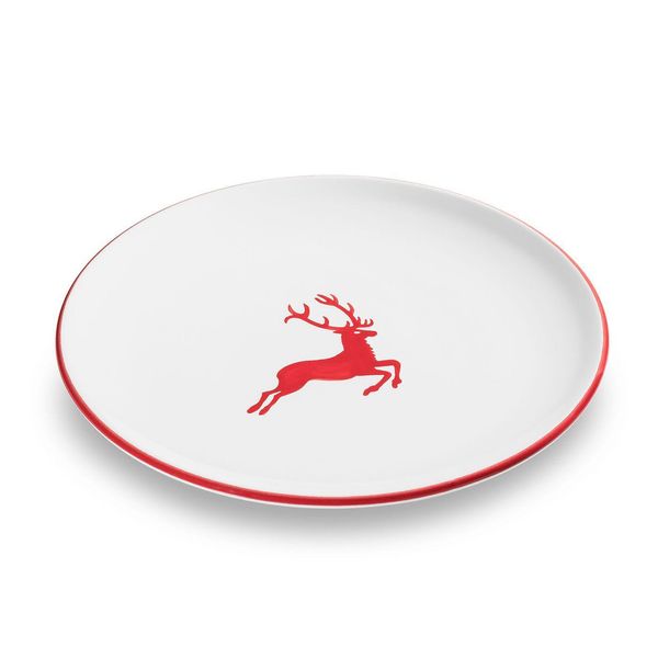 Ceramica Gmundner Cervo Rosso Rubino, Piatto Da Portata Coppa (Ø 25 Cm)-image