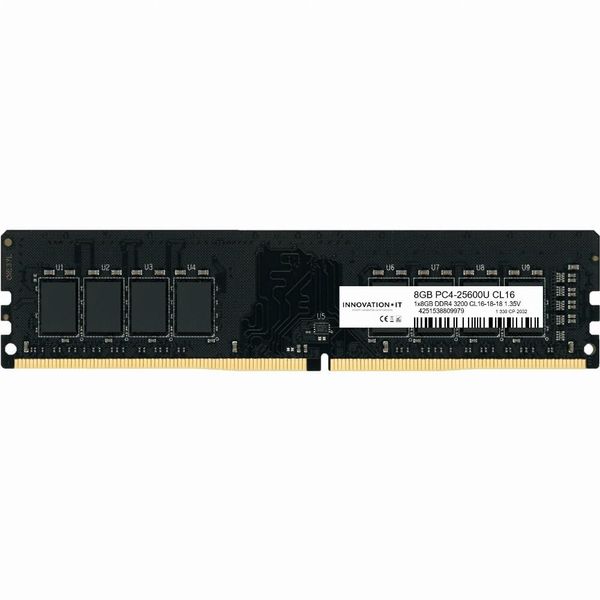 Innovazione It 3200 8GB CL16-18-18 1,35V Ld Modulo Di Memoria A 8 Chip 1 X 8 Gb DDR4 3200 Mhz (INNO8G3200S) - 8 Gb - DDR4-image