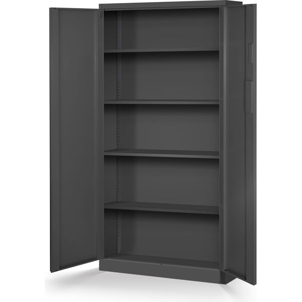 Armadio Per Archiviazione Con Serratura A Combinazione C003 Armadio In Metallo Armadio In Acciaio Verniciatura A Polvere 185 Cm X 90 Cm X 40 Cm Antracite-image