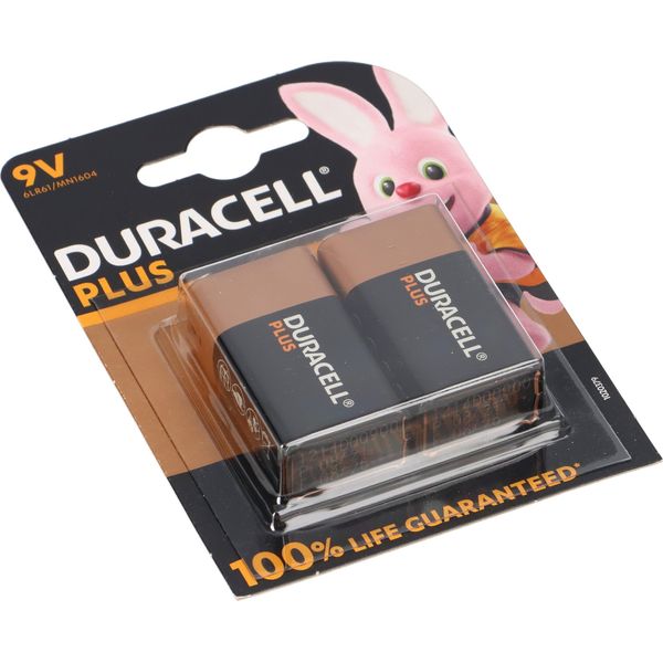 Duracell Plus Alkaline E-Block 6LR61 9 V (2 Blister)-image