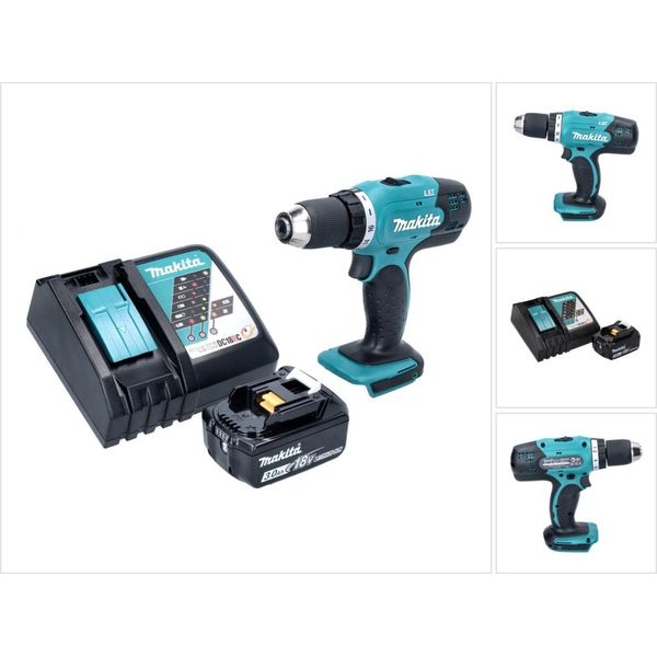 Trapano A Batteria Makita Ddf 453 RF1 18 V 42 Nm + 1X Batteria 3,0 Ah + Caricabatterie-image