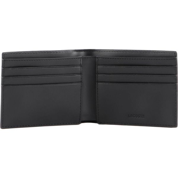 Lacoste Porta Carte Di Credito The Blend Billford Allover Monogram Noir Gris Nero-image
