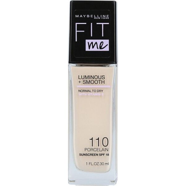Maybelline Fit Me! Luminous + Smooth Foundation Trucco Liquido Per Un Incarnato Uniforme E Radioso 110 Porcelain 30 Ml-image