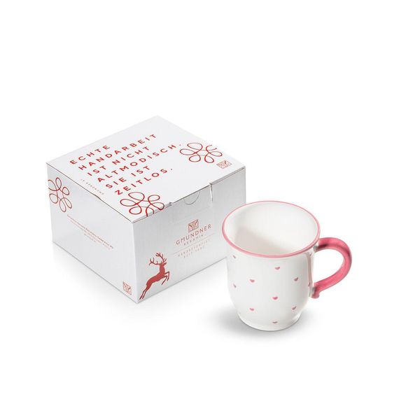 Gmundner Keramik Herzerl Rosa, Tazza Di Cioccolato (0,3 L)-image