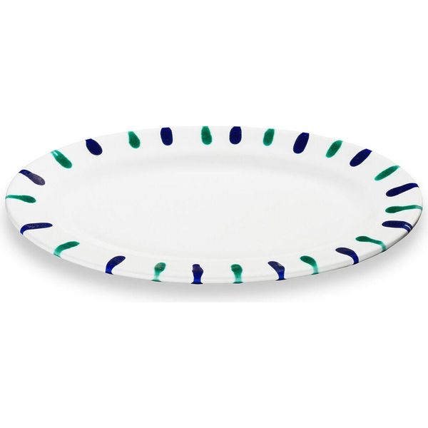 Gmundner Keramik Traunsee, Piatto Ovale Con Bandiera (21X14 Cm)-image