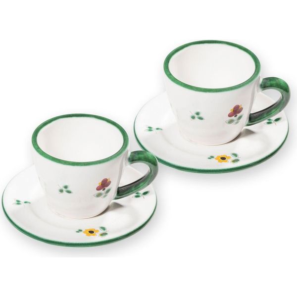 Gmundner Ceramica Fiori Sparsi Espresso Per 2-image