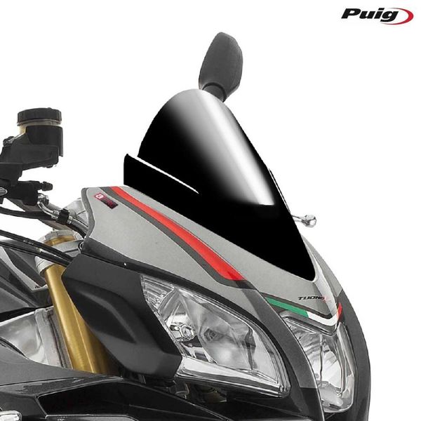Cupolino Puig Z-Racing Nero 320X270Mm Omologato Abe Per Aprilia-image