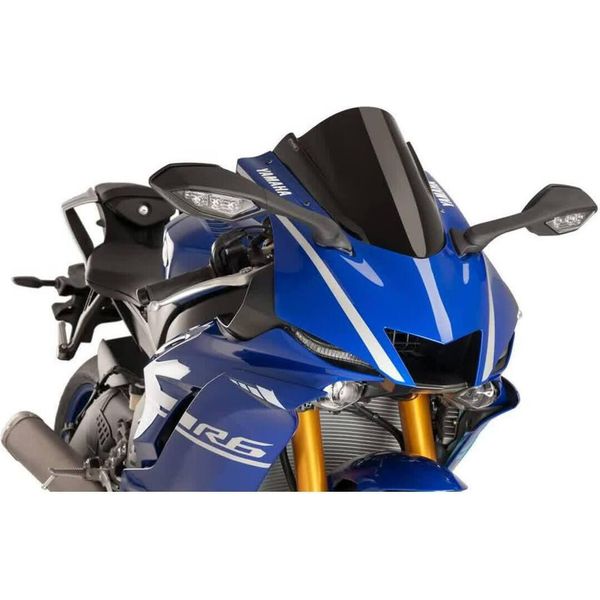 Cupolino Puig Z-Racing Nero 360X285Mm Omologato Abe Per Yamaha-image