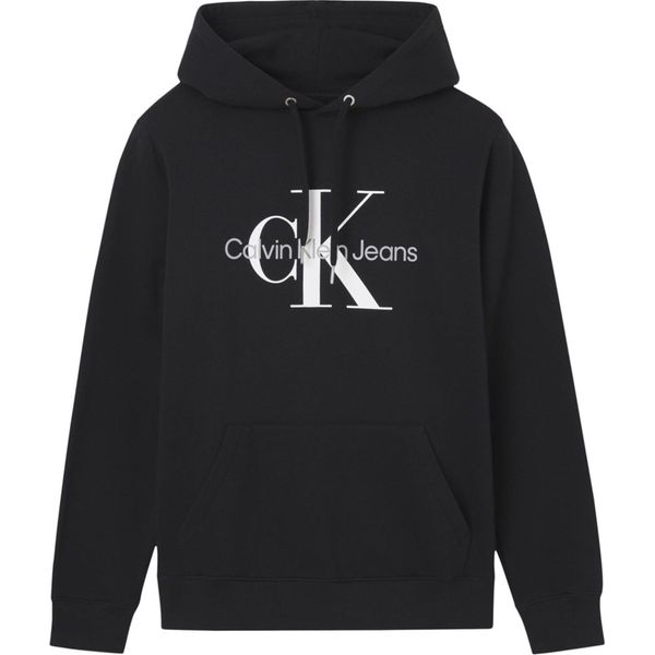 Calvin Klein Jeans - Felpa Uomo Invernale Con Logo E Cappuccio - Taglia M-image