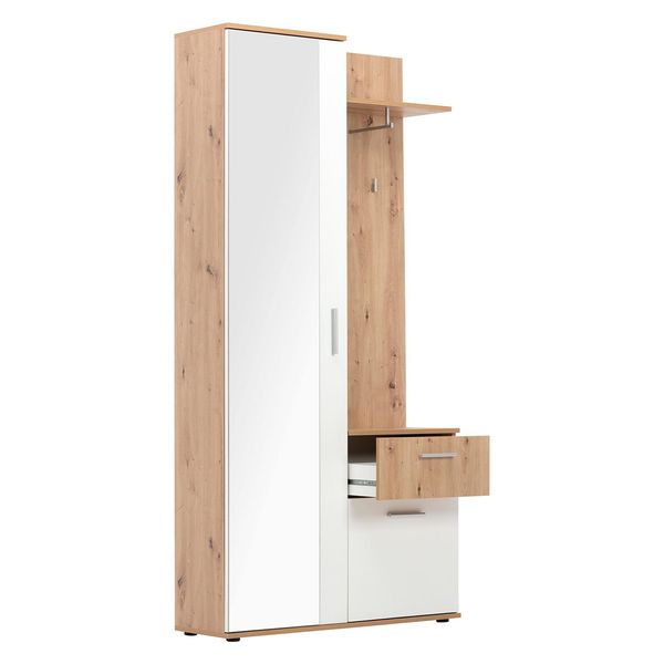 Armadio Anticamera Jacky 40 Rovere/Bianco-image