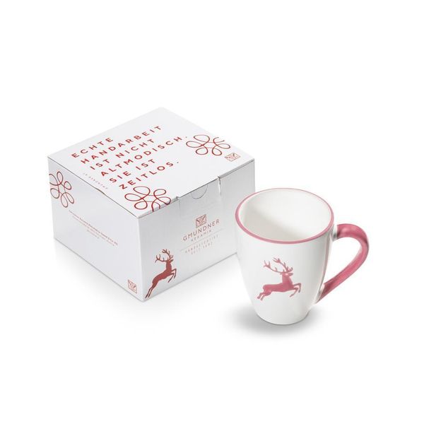Gmundner Keramik Cervo Rosa, Tazza Da Colazione Max (0,3 L) In Scatola-image