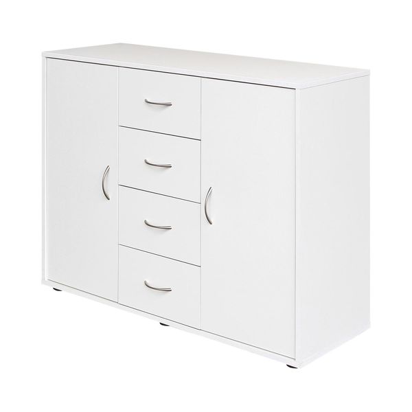 Comò 2 Ante + 4 Cassetti 1507 Bianco-image