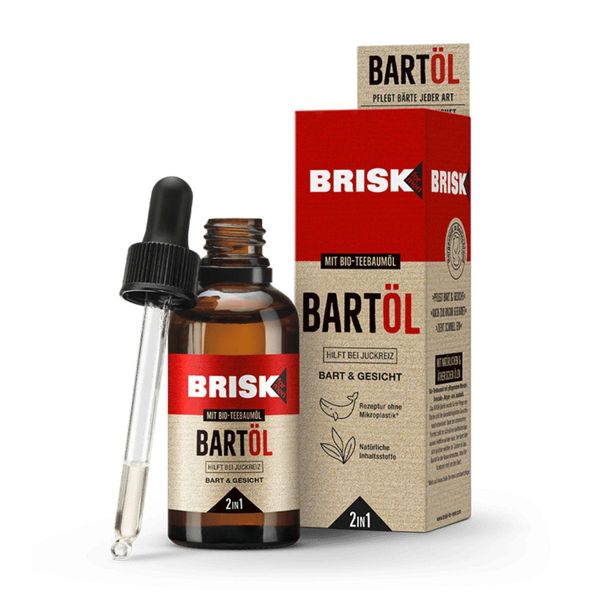 Brisk, Olio Per La Cura Della Barba Con Olio Di Tea Tree, 50 Ml-image