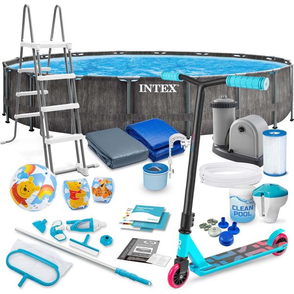 Rastrelliera Piscina 549 X 122 Cm 21In1 Intex 26744 + Scooter Gratis-image