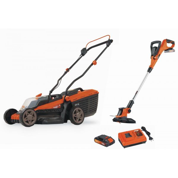 Powerplus POWDPG75565 - Tosaerba Accu 20V LI-ION 340Mm Set-image