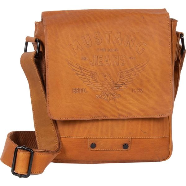 Mustang Pelle Borsa A Tracolla Valencia Assis Shoulderbag Cognac Marrone Chiaro-image