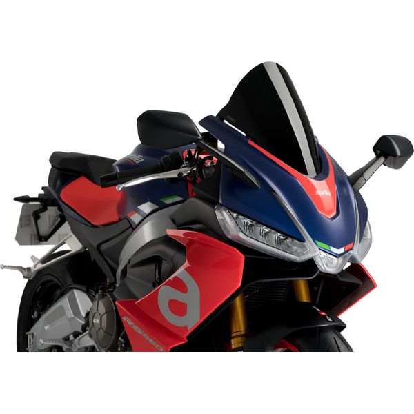 Cupolino Puig R-Racer Nero Omologato Abe Per Aprilia Rs-image
