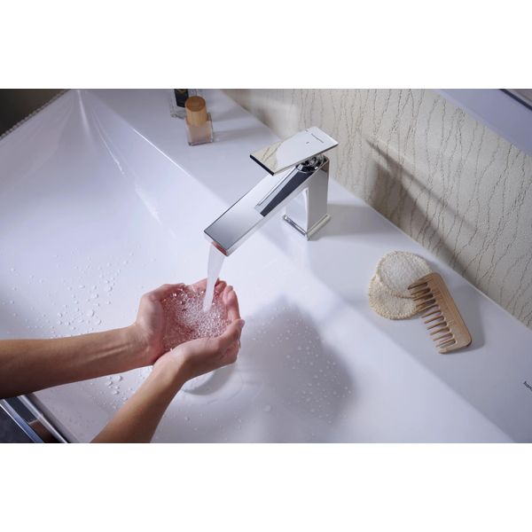 Hansgrohe Tecturis E Wtm 110 Coolstart Ecosmart Con Scarico A Scomparsa Cromo-image