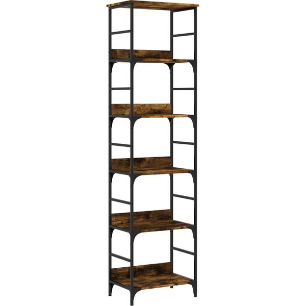 Syfax™ Libreria Rovere Fumo 50X33X188,5 Cm In Legno Multistrato-image