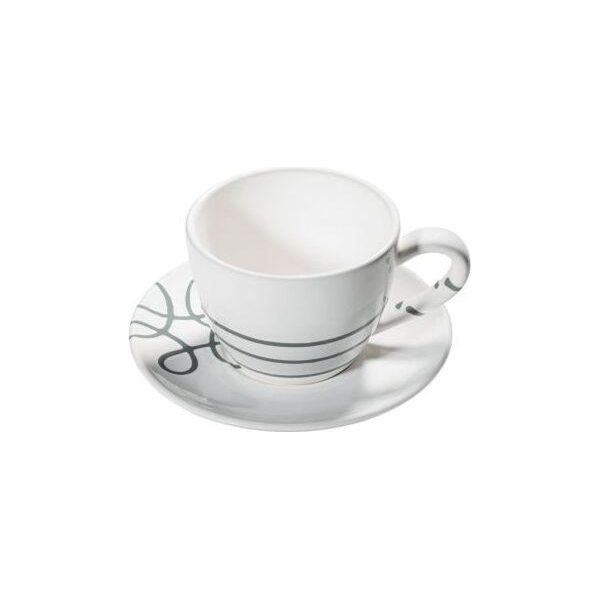 Gmundner Pur Tazza Da Tè Grigio Fiammato Maxima Con Piattino-image