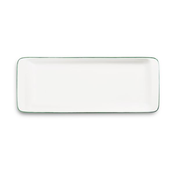 Gmundner Ceramica Bordo Verde Piatto Stollen 42 X 16 Cm-image