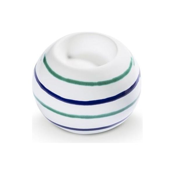 Ceramica Gmundner Traunsee 8,5 Cm Portacandele A Globo-image
