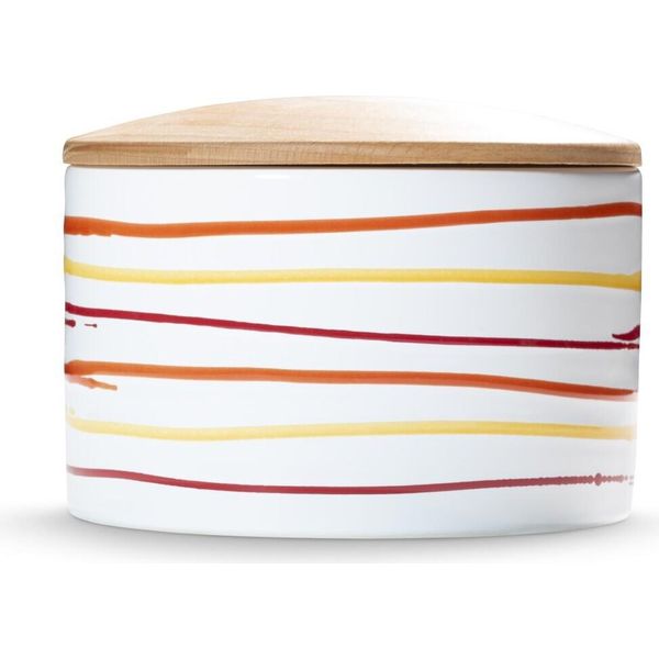 Gmundner Keramik Landlust, Vaso Con Coperchio In Legno H. 9 Cm-image