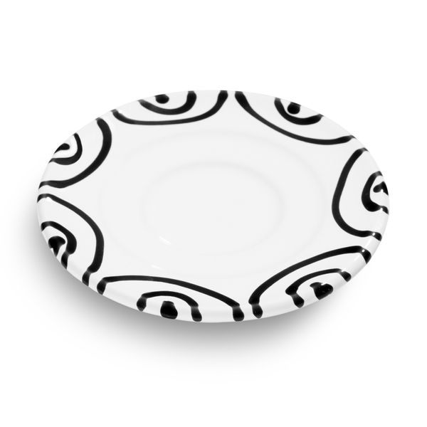 Gmundner Keramik Schwarzgeflammt, Unterteller Espresso (Ø 11Cm)-image