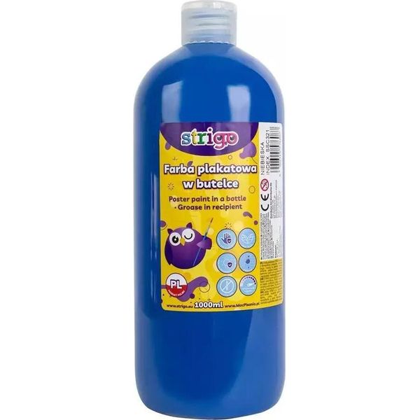 Vernice Per Poster In Bottiglia 1000Ml Blu Strigo-image