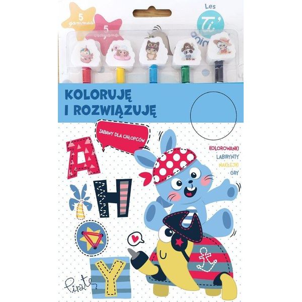 Giochi Da Colorare E Risolvere Per Ragazzi (Buch Auf Polnisch)-image