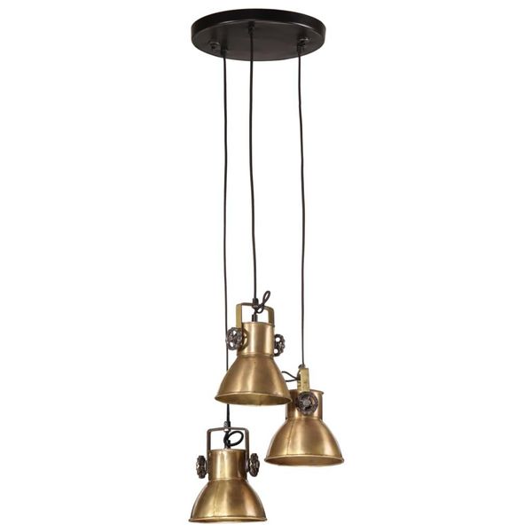 Vidaxl Lampada A Sospensione 25 W Ottone Antico 30X30X100 Cm E27-image
