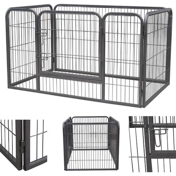 Box Per Cuccioli 124X80X70Cm Recinto Per Animali Recinto Per Cani Recinto Per Gatti-image