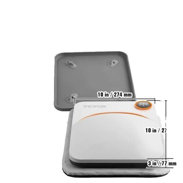 Pressa Termica Portatile, Stampa Di Magliette Fai Da Te, Trasferimento Multifunzionale A Sublimazione, Arancione 9X9 Pollici-image