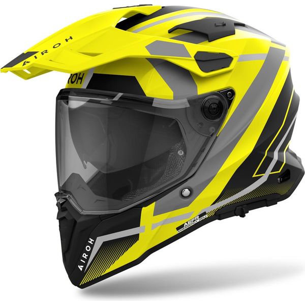 Casco Motocross Airoh Commander 2 Mavick, Nero/Grigio/Giallo, Xs (53/54)-image
