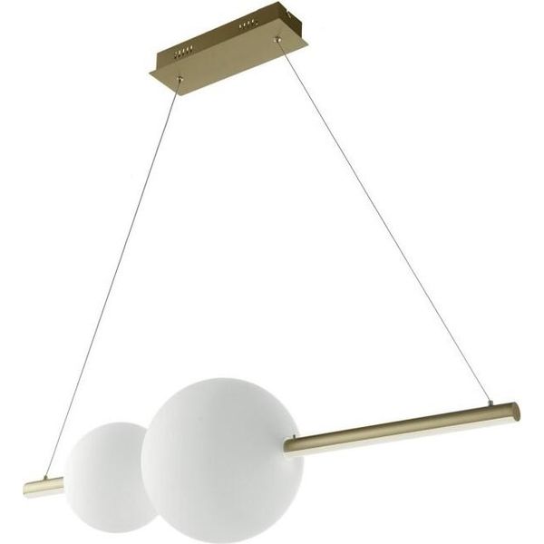 Lampadario A Sospensione A Led In Metallo E Vetro Soffiato Fufi Di Ondaluce 45W Dimmerabile 4000K Nero-image