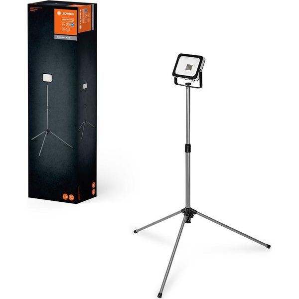 Ledvance Led Proiettore Faro Da Lavoro Nero IP54 30W 3500Lm Luce Diurna 6500K Bianco Freddo Treppiede-image