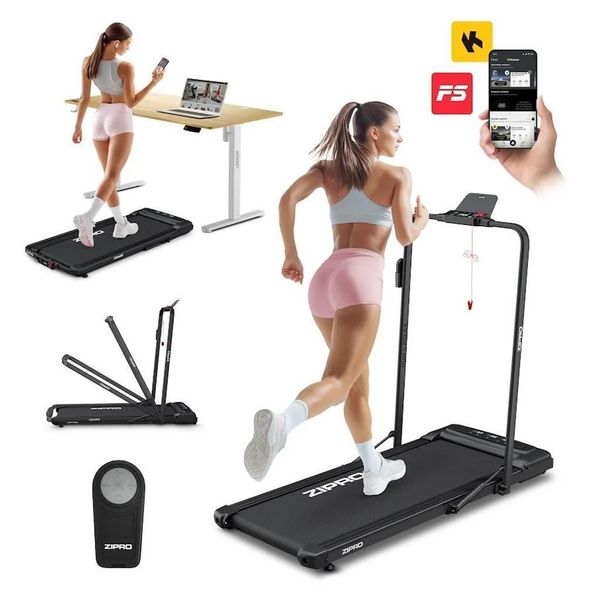 Zipro Newlite Tapis Roulant Elettrico 990W Macchina Fitness Per Home Fitness Tapis Roulant Pieghevole Per Casa Pieghevole Con Inclinazione Sportrun-image